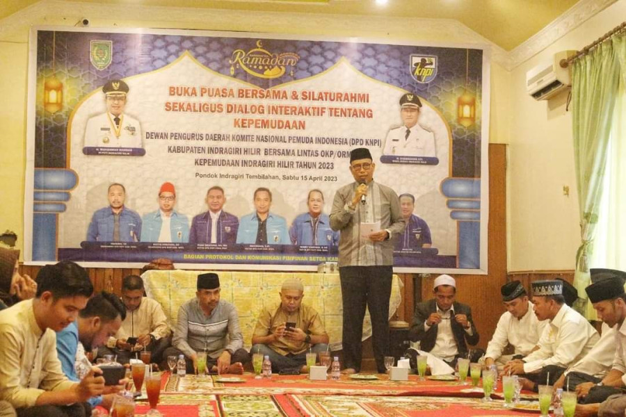 Hadiri Buka Puasa Bersama KNPI, Bupati H. Muhammad Wardan Buka Dialog Interaktif Kepemudaan