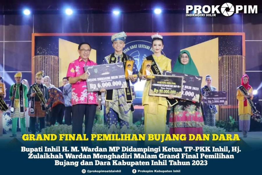 Bupati Inhil Hadiri Malam Grand Final Pemilihan Bujang Dan Dara 2023
